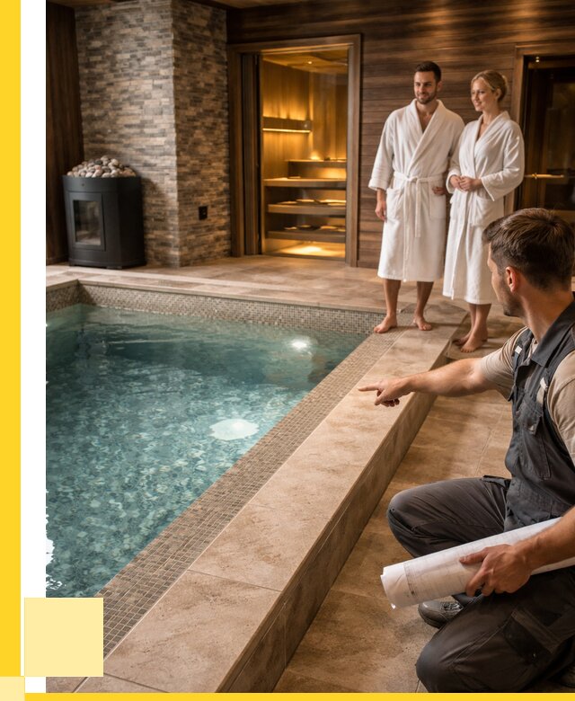 Проект бани с бассейном под ключ в Гагарине от 67626 р. | ЭриданГгр