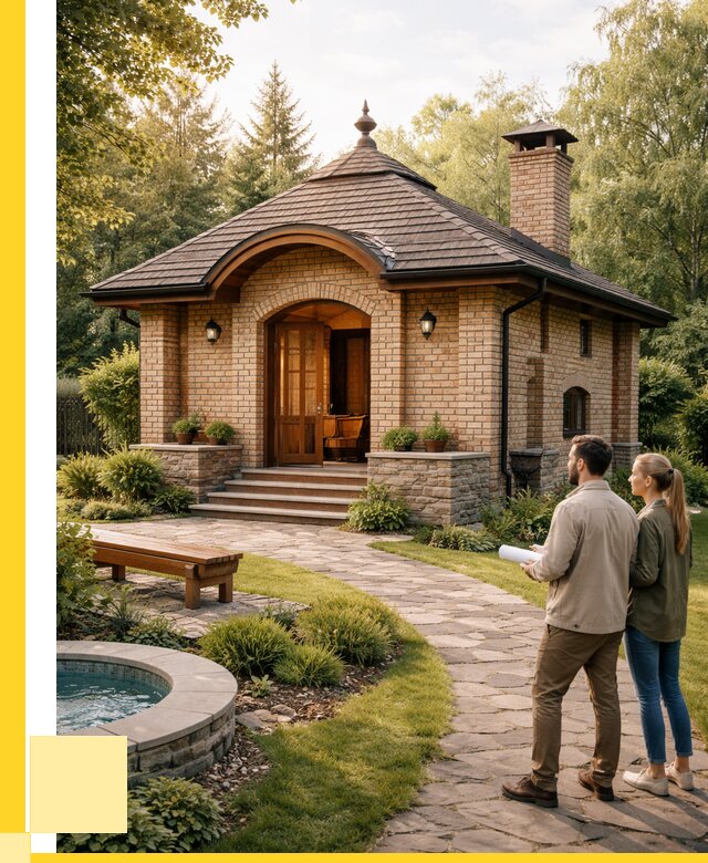 Проект кирпичной бани в Гагарине от 31212 р. | ЭриданГгр