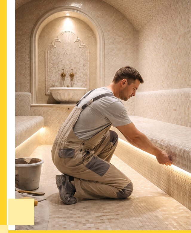 Отделка хамамов под ключ в Гагарине от 5722 р. | ЭриданГгр