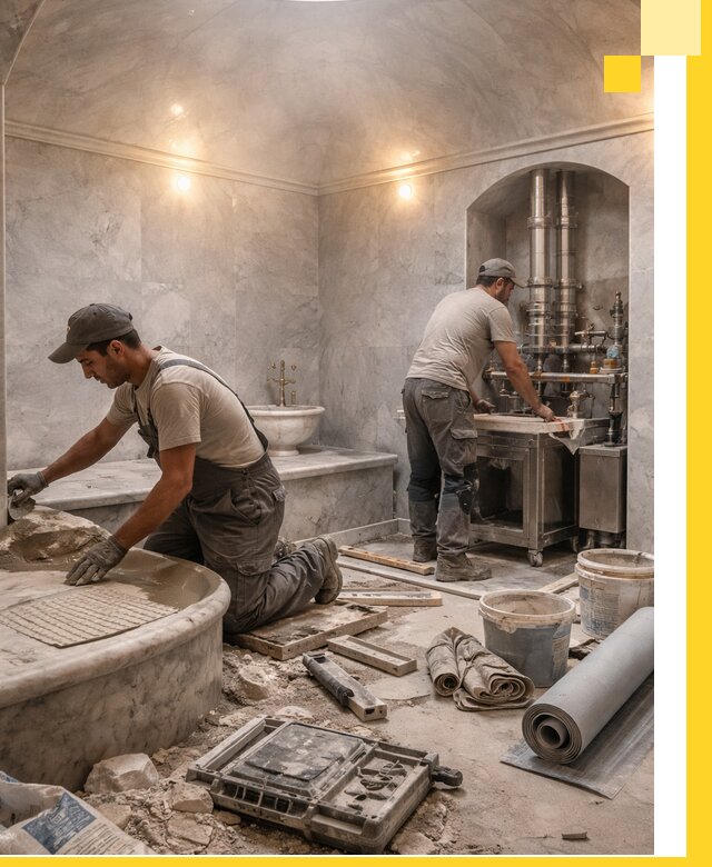 Строительство турецких бань хаммам под ключ в Гагарине