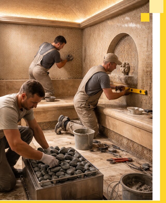 Проектирование и строительство хамама и сауны в Гагарине