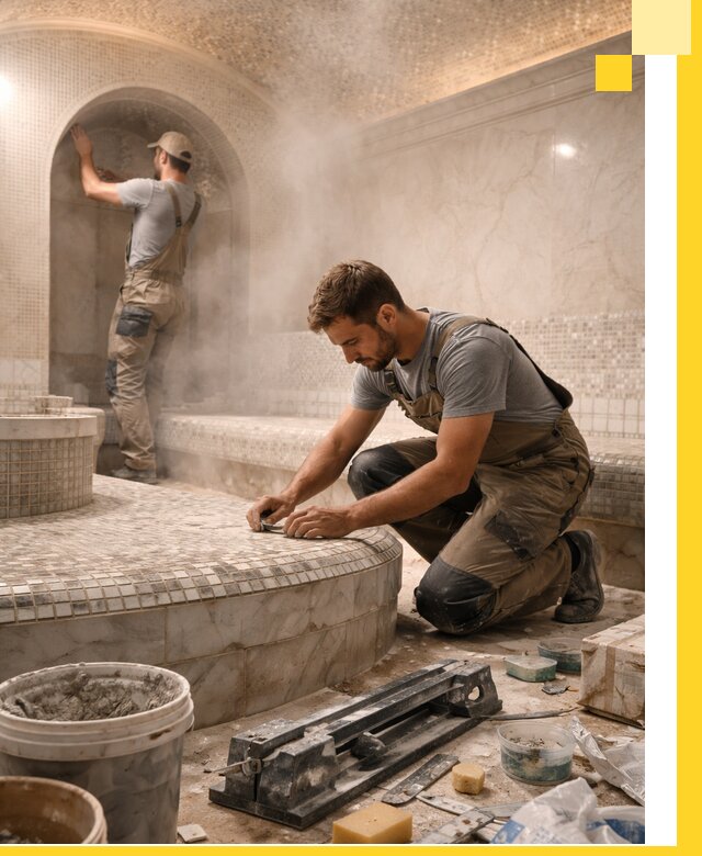 Профессиональный дизайн хамама и SPA под ключ в Гагарине