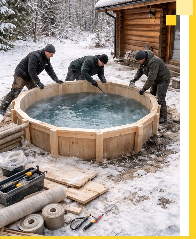 Изготовление и установка ледяных купелей под ключ в Гагарине