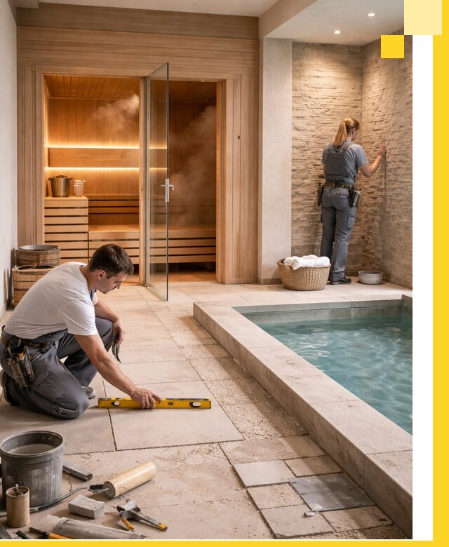 Комплексный дизайн и отделка интерьеров SPA под ключ в Гагарине